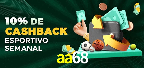 10% de bônus de cashback na aa68